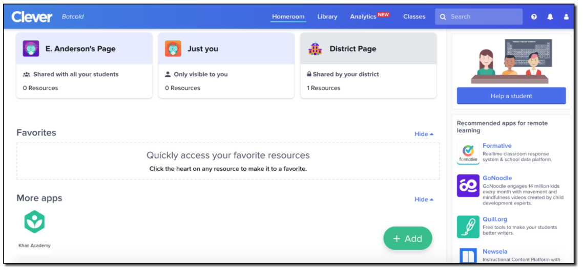 For Teachers Getting Started with Khan Academy in the Clever Library