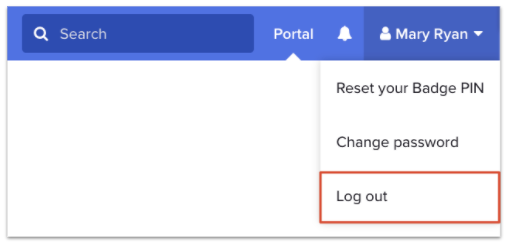 Sign-In Books with Badges that allow you to sign-out