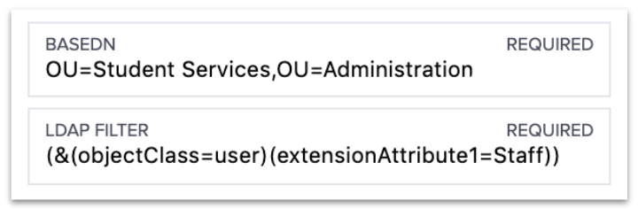 Staff Setup: Syncing staff with Active Directory