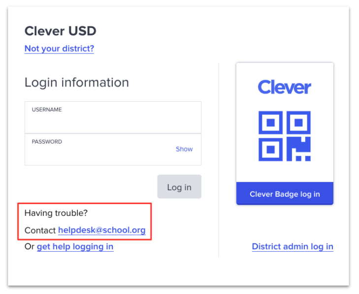 For Students Troubleshooting Logging in to Clever