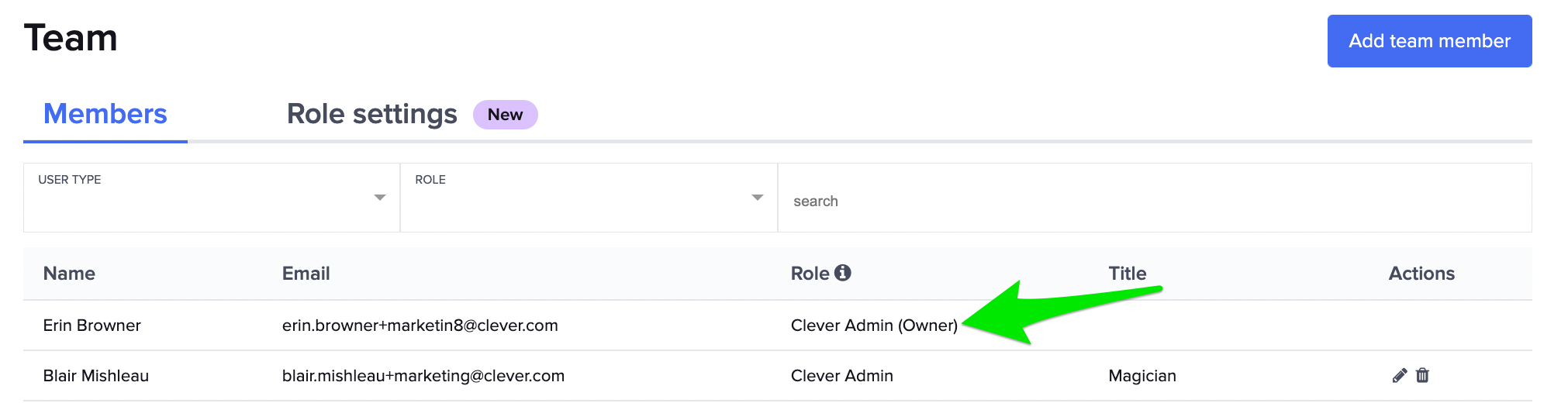 Clever Roles: Clever Admin
