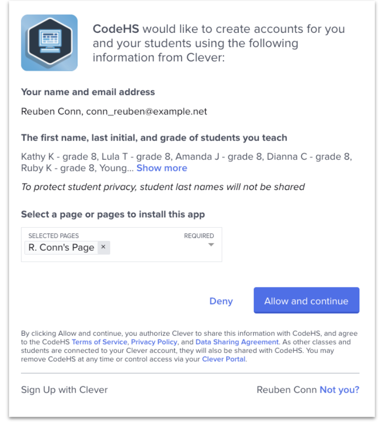 For Teachers: Clever Library - adding applications