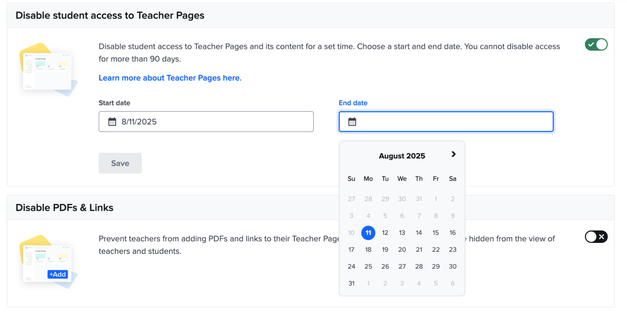 For Clever Admins: Teacher Pages