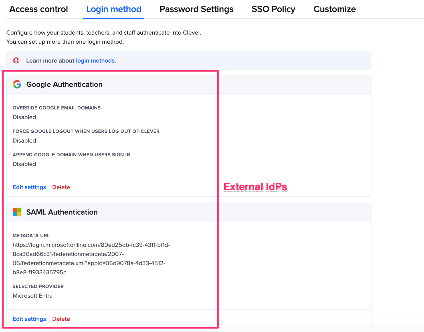 For Clever Admins: SSO access to the Clever Dashboard