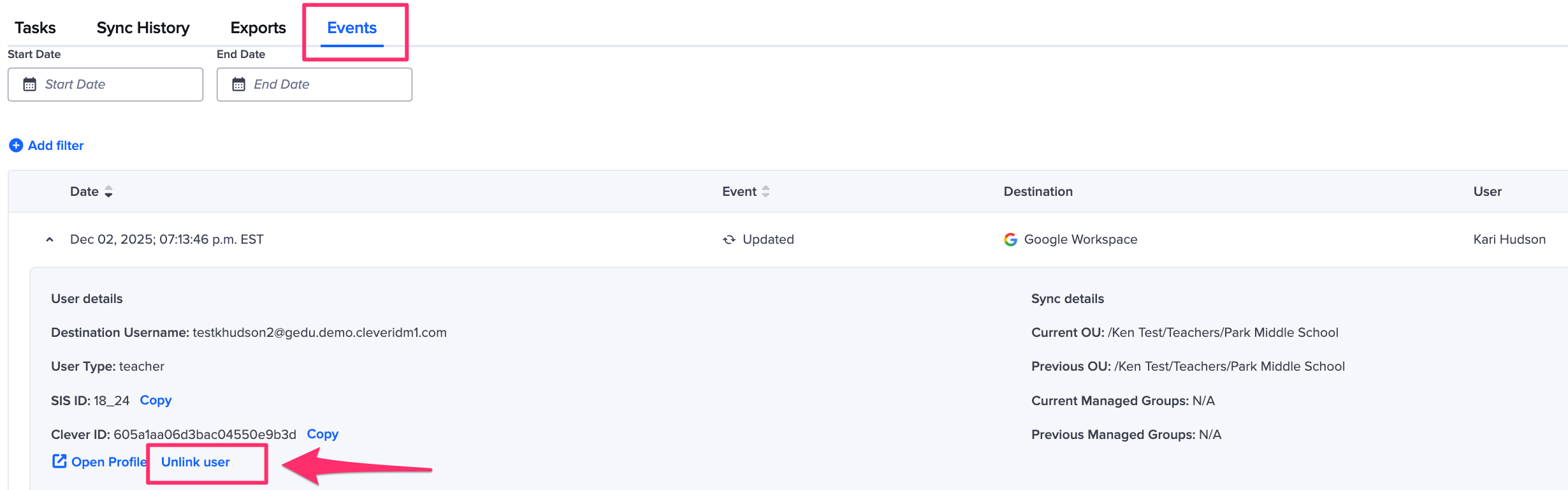 Clever IDM: Preview Sync Visualizer and Events