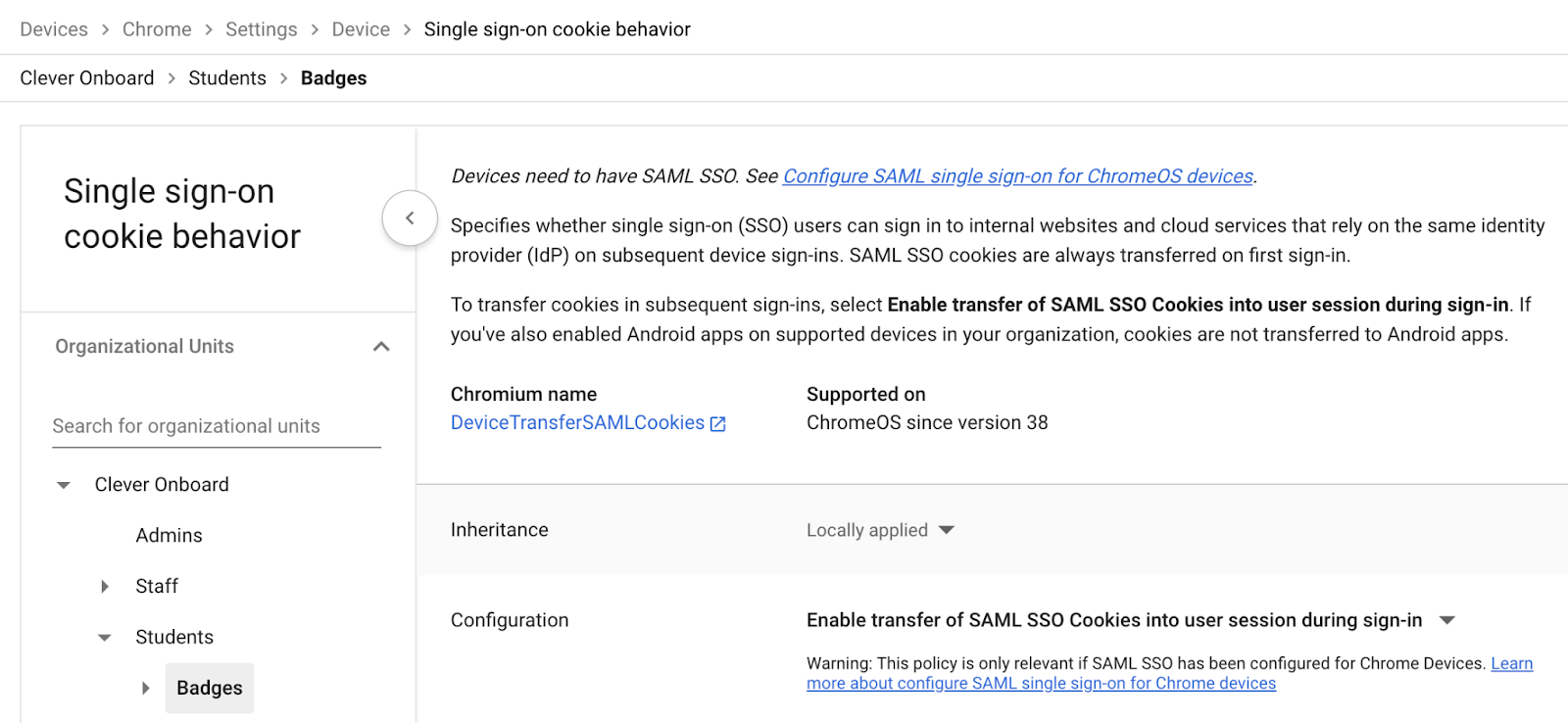 Single Sign-on (SSO): Setting up Clever Badges and Chromebook logins ...