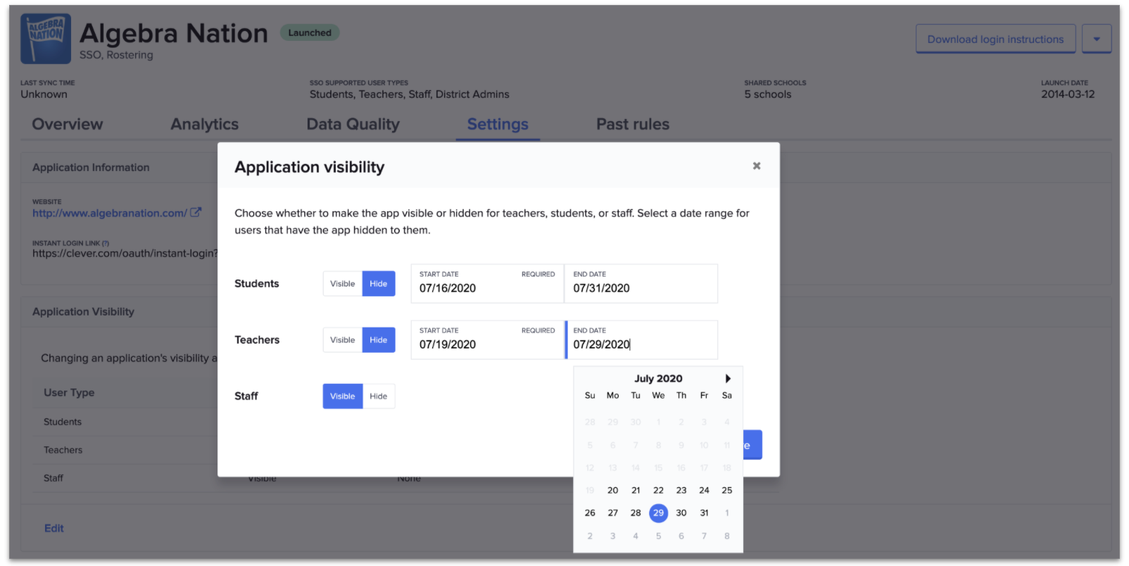 Clever Portal: Hiding Applications