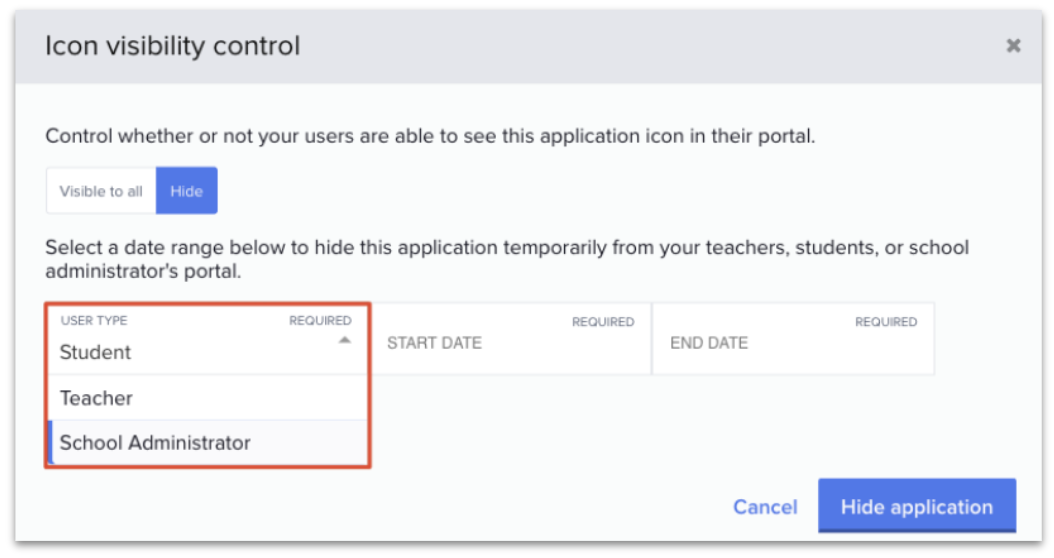 Clever Portal: Hiding Applications