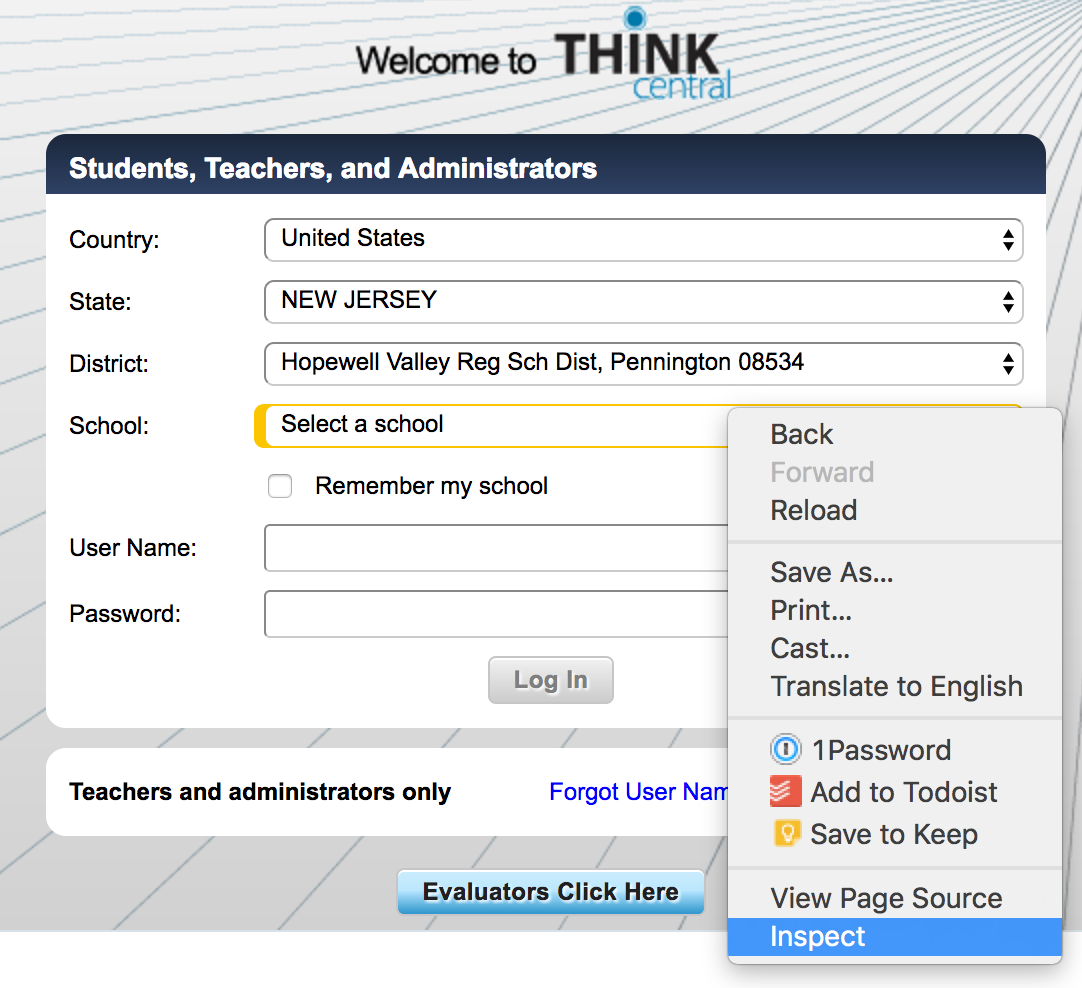 SSO (Saved Passwords) Apps: School-Specific Login URLs for ThinkCentral