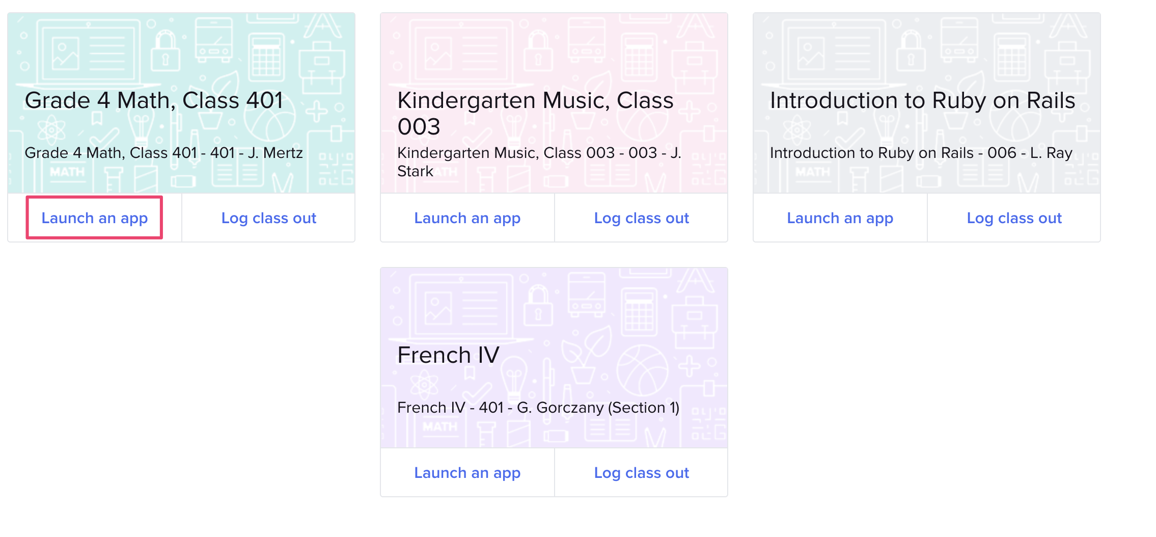 For Teachers: Login Tools