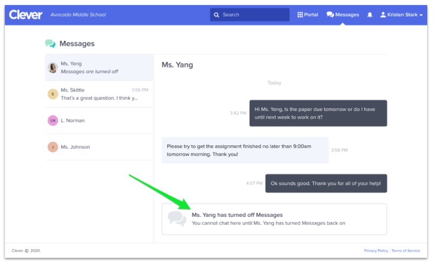 For Teachers Messages