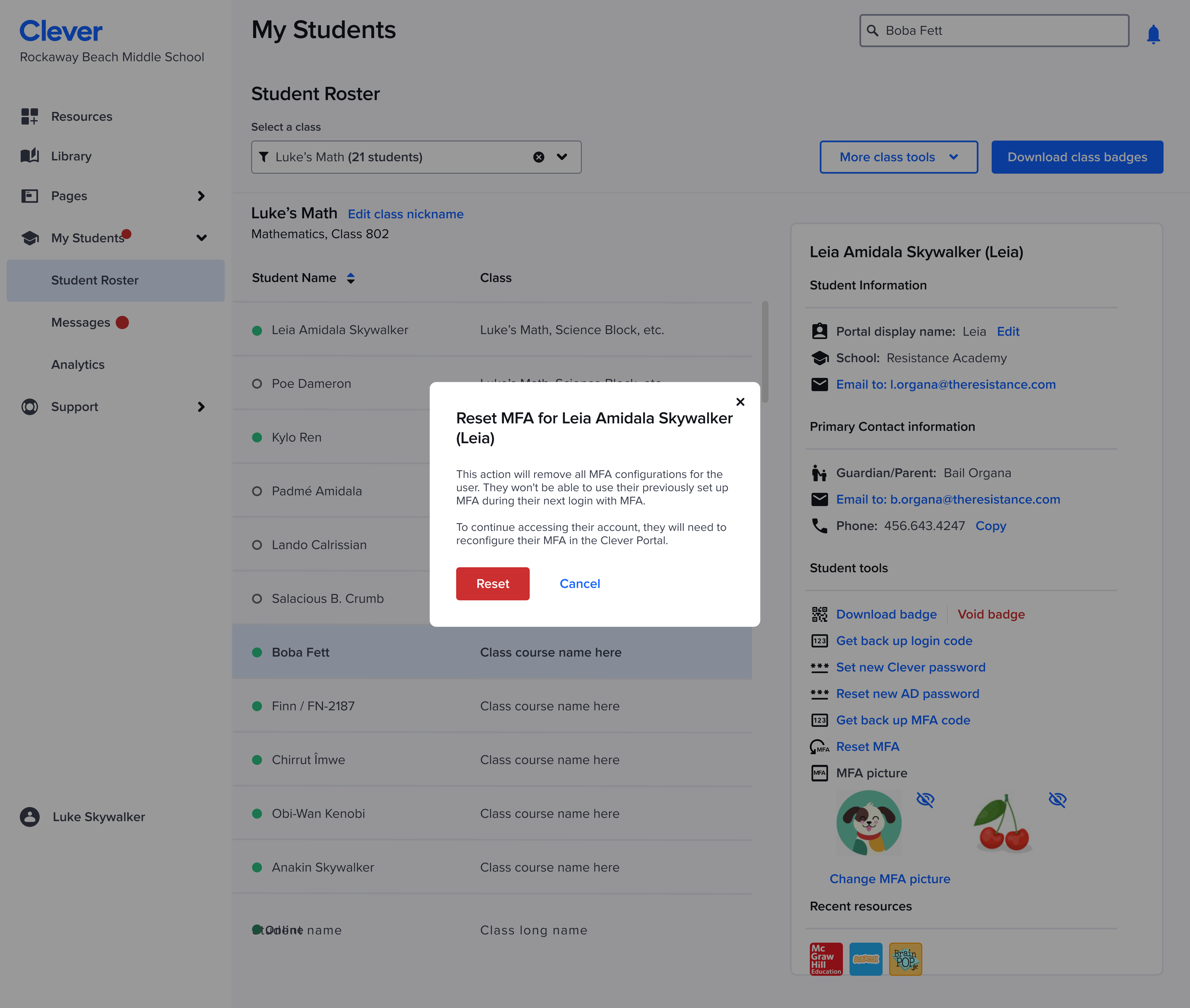For Teachers & Staff: Setting up Classroom MFA