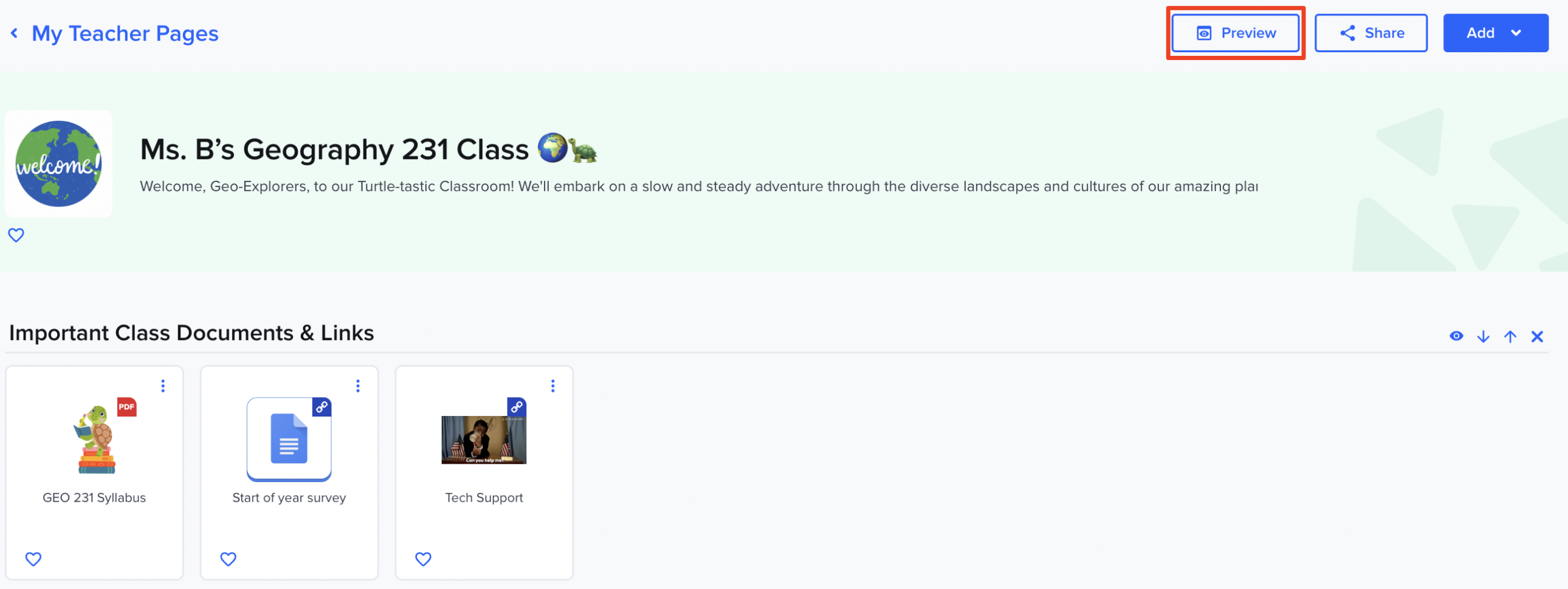 Clever Portal: Teacher Pages
