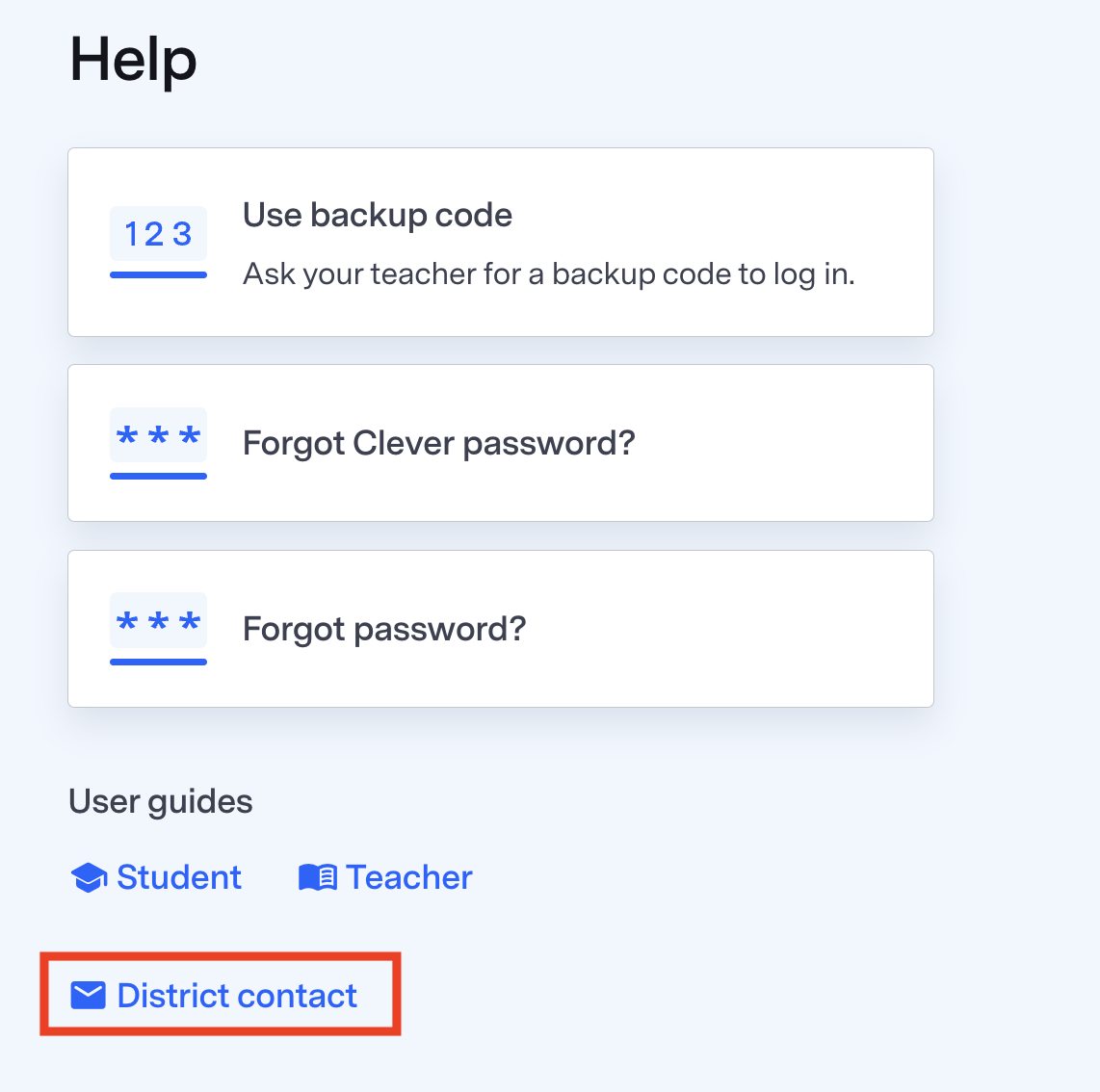 For Teachers: Troubleshooting - Student logins